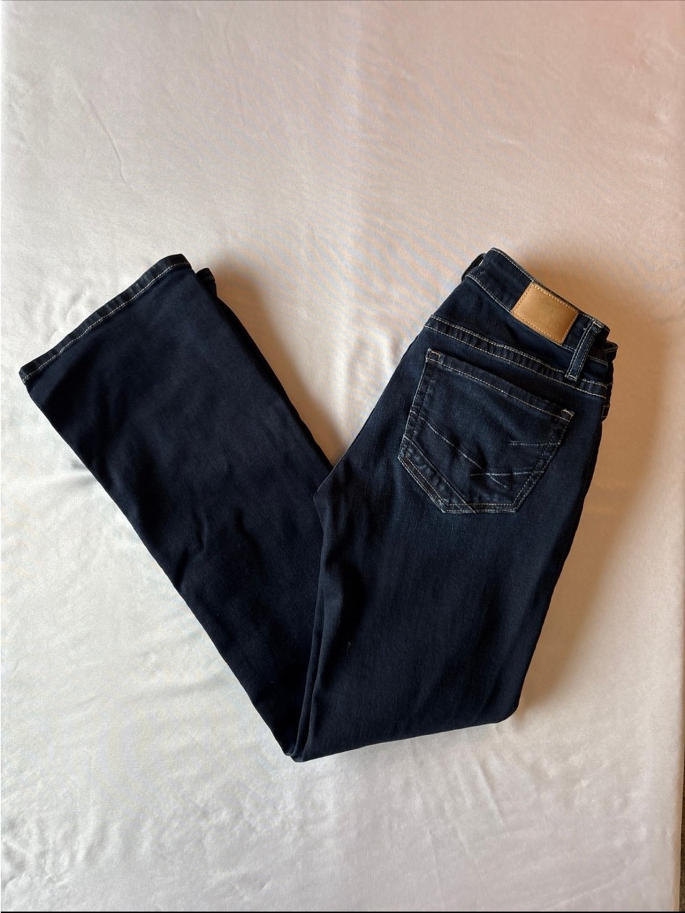 BKE Stella Slim Fit Low Rise Dark Navy Boot Cut Women's Jeans